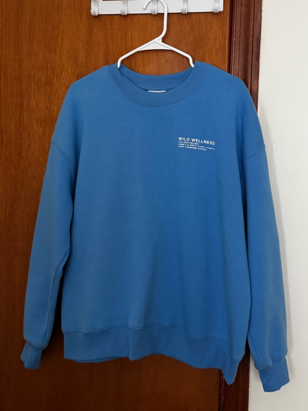 WILLO Blue Oversized Sweatshirt